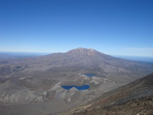 The Tama Lakes from the Ngauruhoe Crater