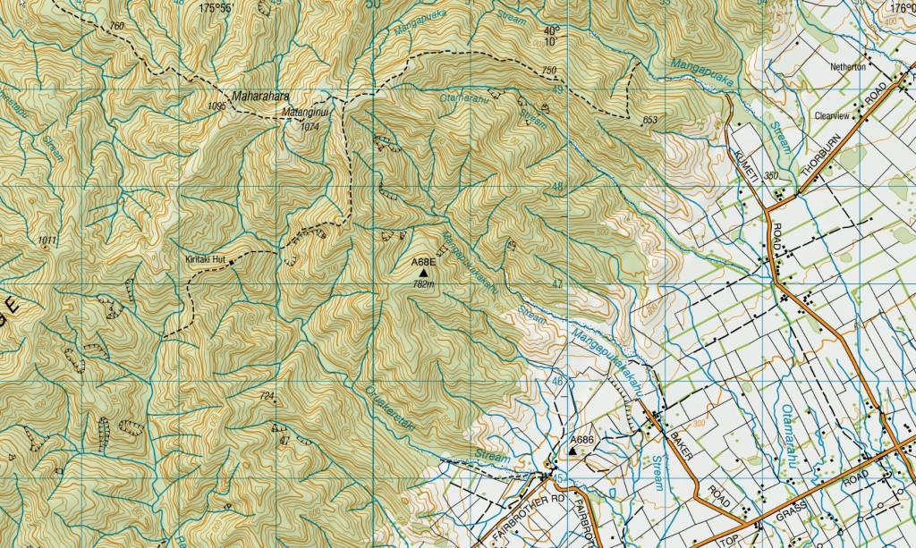 A Topo Map of the area