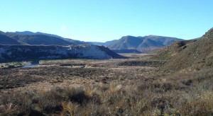 The river flats of the Ngaruroro, heading for Tussock Hut