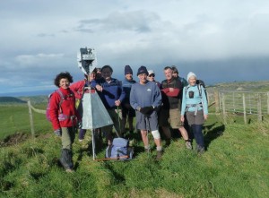 The group photo at the trig 