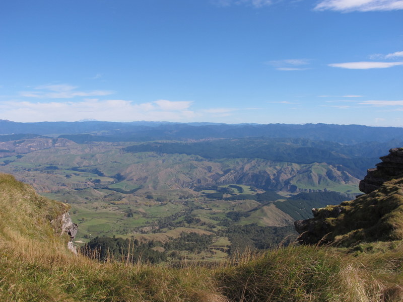 The Waitara valley, looking south west with Tongaririo in distance,